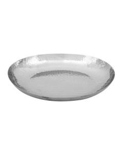 Plat ovale en acier inoxydable martelé Olympia 280x230 mm