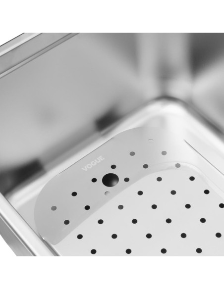 Égouttoir inox Vogue GN 1/2 - 18x264x203 mm