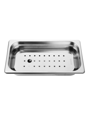 Égouttoir inox Vogue GN 1/3 - Durable et pratique