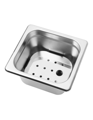 Égouttoir inox Vogue GN 1/6 - durable et pratique