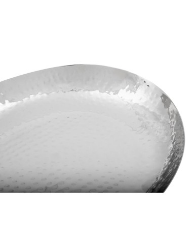 Plat ovale en acier inoxydable martelé Olympia 280x230 mm