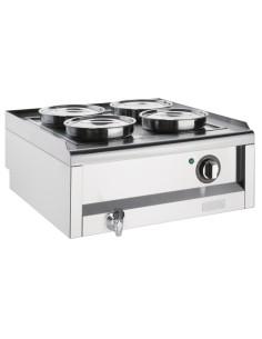 Bain-marie 4 pots Série 600 Buffalo - 4L inox