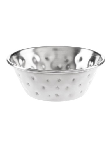 Pots à sauce inox martelé Olympia 45 ml - lot de 12