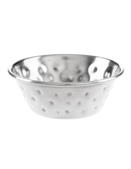 Pots à sauce inox martelé Olympia 45 ml - lot de 12