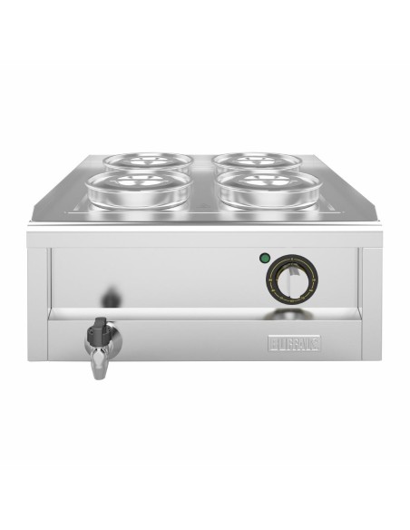 Bain-marie 4 pots Série 600 Buffalo - 4L inox