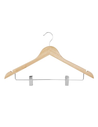 Cintres en bois Bolero - lot de 10, double pince