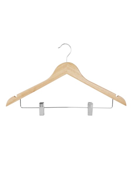Cintres en bois Bolero - lot de 10, double pince