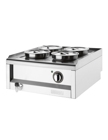Bain-marie 4 pots Série 600 Buffalo - 4L inox
