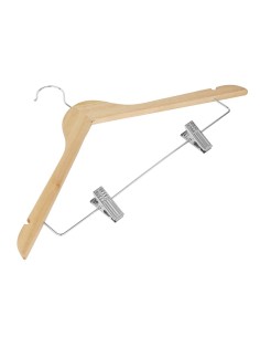 Cintres en bois Bolero - lot de 10, double pince 2
