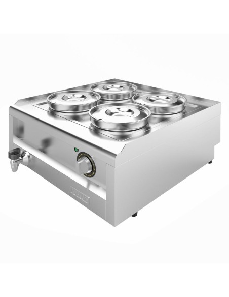 Bain-marie 4 pots Série 600 Buffalo - 4L inox