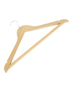 Cintres en bois naturel Bolero - lot de 10 pour hôtels 2