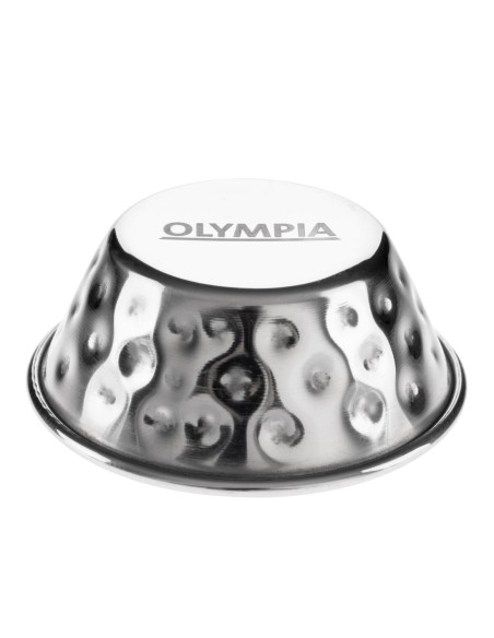 Pots à sauce inox martelé Olympia 45 ml - lot de 12
