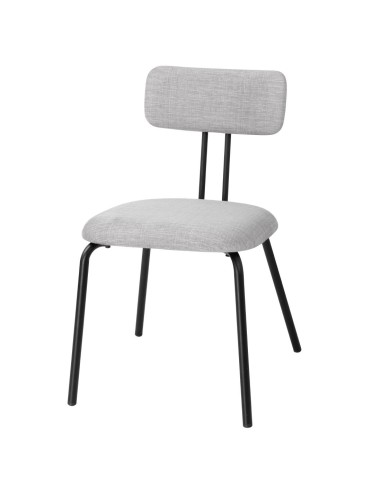 Chaises Bolero Fairfield noires et grises - lot de 2