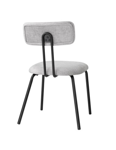 Chaises Bolero Fairfield noires et grises - lot de 2