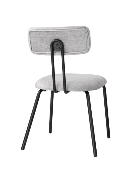 Chaises Bolero Fairfield noires et grises - lot de 2