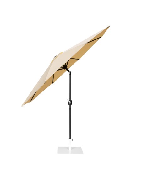 Parasol rond Bolero Seville 3m crème - Ombre UV