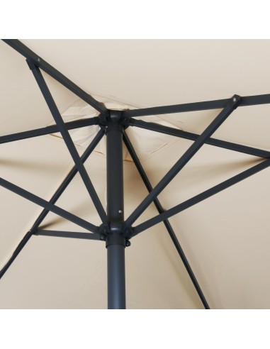 Parasol rectangulaire Bolero Seville 2x3m crème - Protection UV
