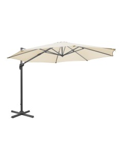 Parasol déporté professionnel Bolero Venice 3,5 m crème