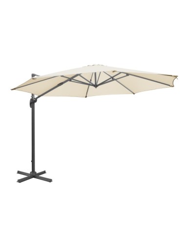 Parasol déporté professionnel Bolero Venice 3,5 m crème