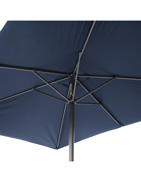 Parasol rectangulaire Bolero Seville 2x3m bleu marine