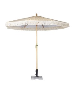 Parasol rond Bolero Sicile 2,5 m - toile UV, mât bois