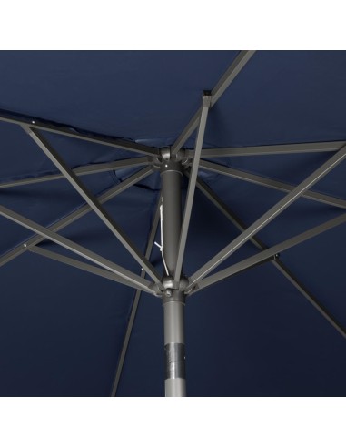 Parasol rond Bolero Seville 3m bleu marine - 245g/m² UV