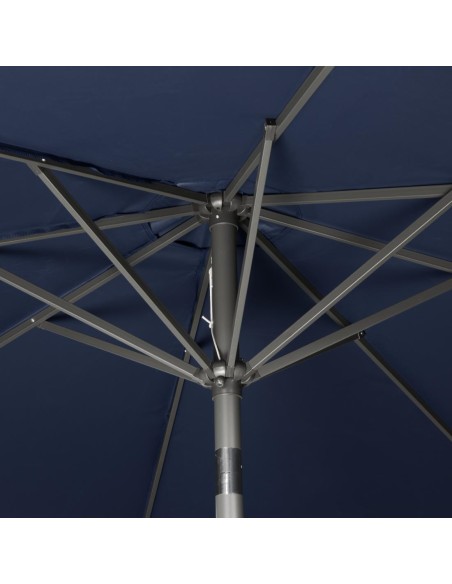 Parasol rond Bolero Seville 3m bleu marine - 245g/m² UV