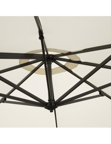 Parasol déporté professionnel Bolero Venice 3,5 m crème