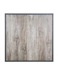 Plateau de table extérieur carré Bolero 700 mm - verre trempé gris