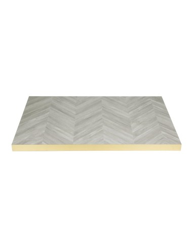 Plateau de table rectangulaire Bolero Chevron 1 100 mm x 700 mm