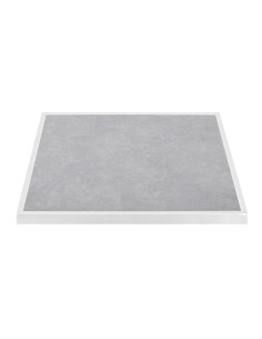 Plateau de table extérieur carré Bolero 700 mm gris clair 2