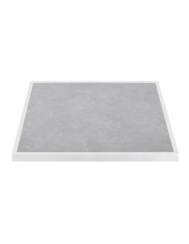 Plateau de table extérieur carré Bolero 700 mm gris clair