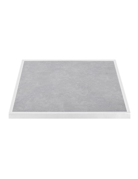 Plateau de table extérieur carré Bolero 700 mm gris clair