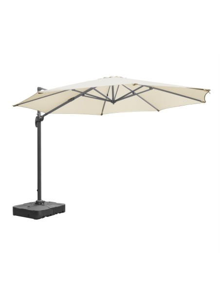 Pied de parasol Bolero 100 kg rempli - noir, 200x850 mm