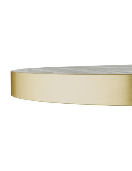 Plateau rond Bolero Chevron 600 mm - Design contemporain