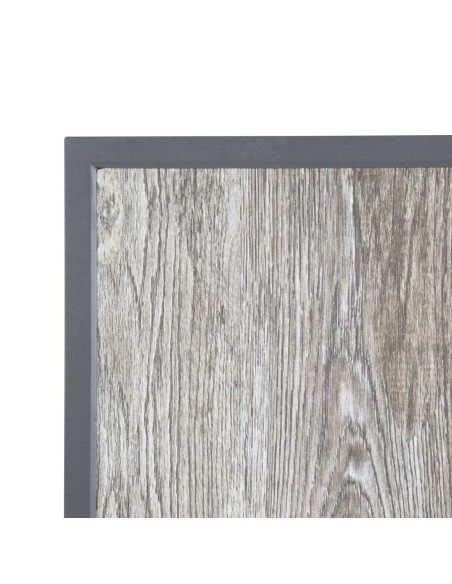 Plateau de table extérieur carré Bolero 700 mm - verre trempé gris