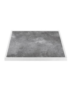 Plateau extérieur carré en verre trempé Bolero 700 mm