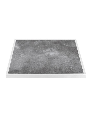 Plateau extérieur carré en verre trempé Bolero 700 mm