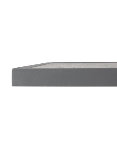 Plateau de table extérieur carré Bolero 700 mm - verre trempé gris