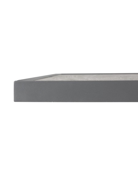 Plateau de table extérieur carré Bolero 700 mm - verre trempé gris