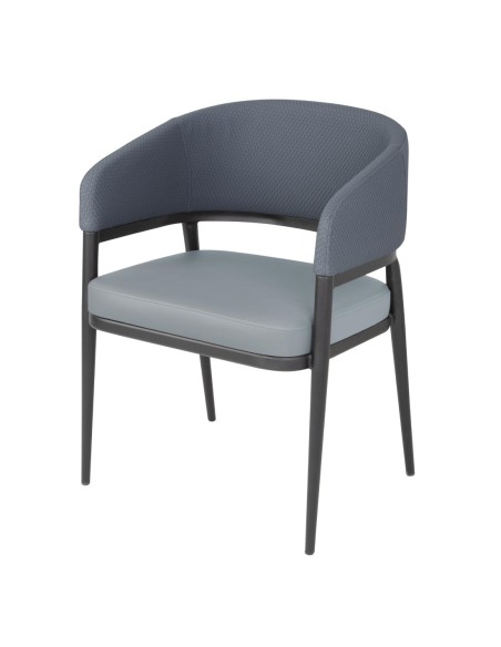 Fauteuils d'intérieur Bolero Meridian bleus - lot de 2
