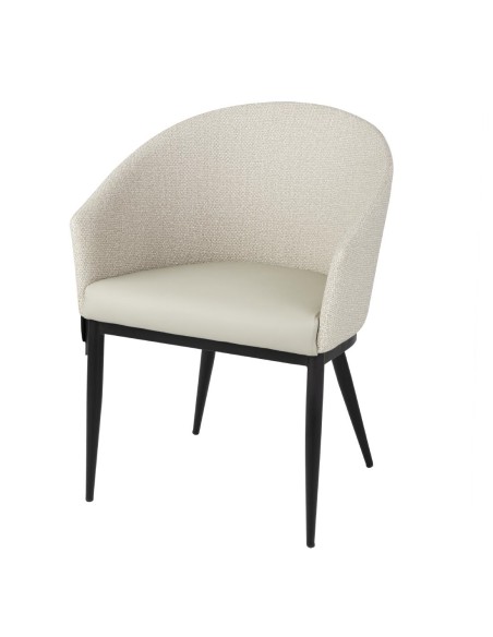 Fauteuils Bolero Meridian écrus - lot de 2 pour restaurant