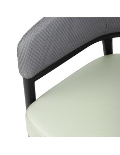 Fauteuils d'intérieur Bolero Meridian gris/pistache - lot de 2 2