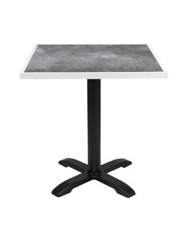 Plateau extérieur carré en verre trempé Bolero 700 mm
