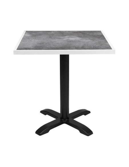 Plateau extérieur carré en verre trempé Bolero 700 mm