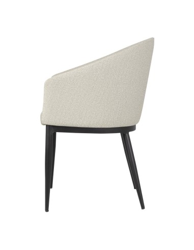 Fauteuils Bolero Meridian écrus - lot de 2 pour restaurant