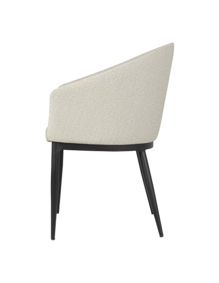 Fauteuils Bolero Meridian écrus - lot de 2 pour restaurant
