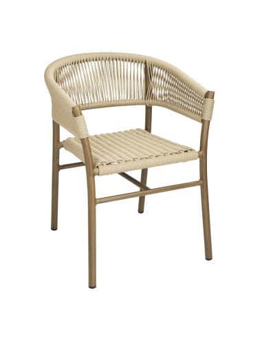 Fauteuils en corde naturelle Bolero Florence - lot de 2
