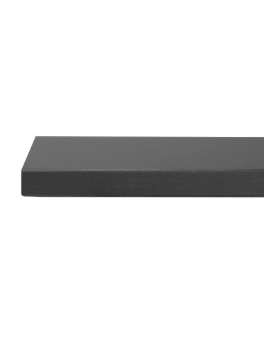 Plateau carré noir mat Bolero 700 mm - intérieur/extérieur