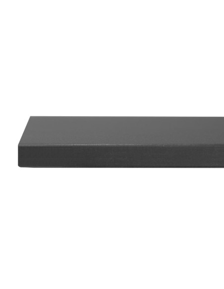 Plateau carré noir mat Bolero 700 mm - intérieur/extérieur